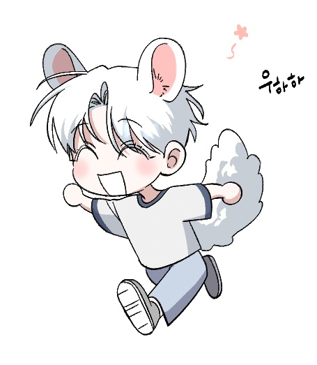 이번 주 <이런 쥐라도 사랑해줘>는 정기 휴재입니다. 다음 주에 만나요~~!>< 
(짤은 놀러나가는 친칠라식 서브공) 

#이쥐사