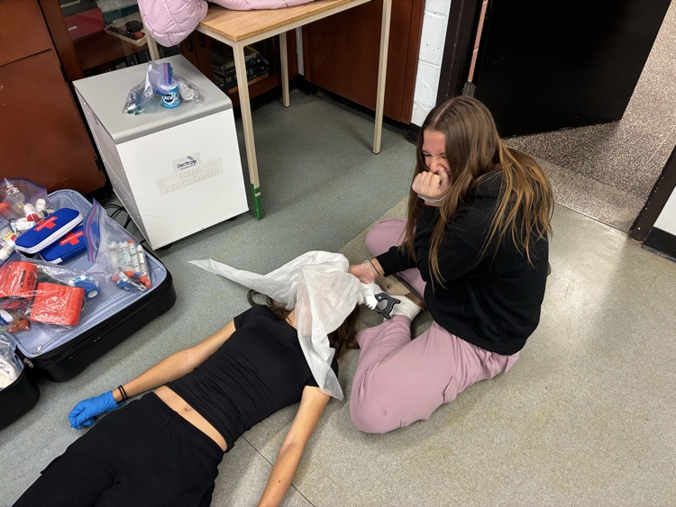 This week our 4U students were germinating pea cells and learning about cell respiration. Our SHSM students took part in First Aid certification.