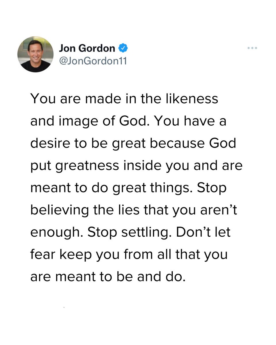 Jon Gordon tweet media