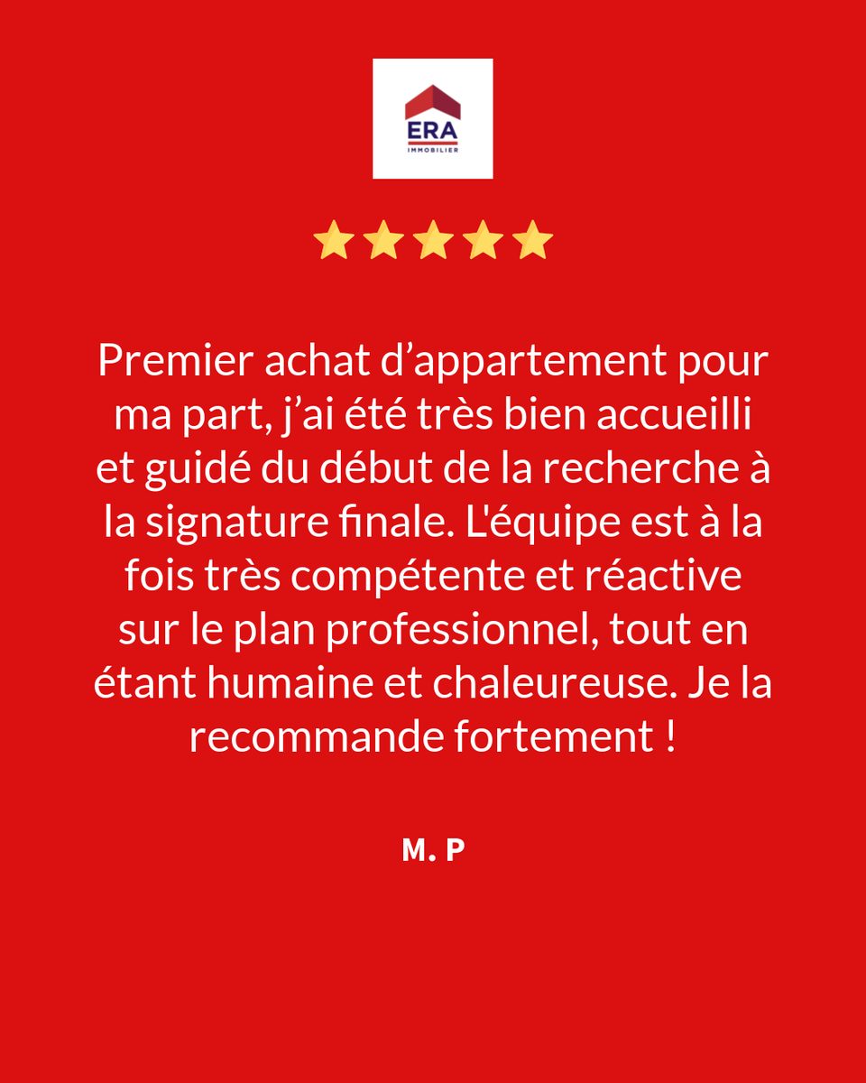 AgDuTriangleV's tweet image. I Avis client 📣 I La satisfaction de nos clients est notre plus belle récompense ! ERA Rambouillet