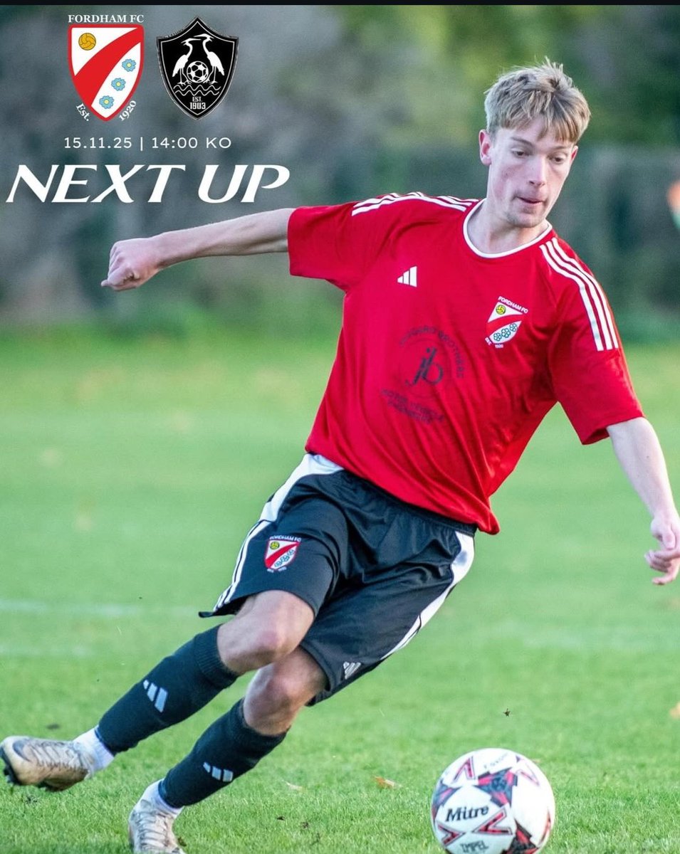 FordhamFC's tweet image. Next up, we welcome @BassingbournFC to The Rec as we look to continue our 100% winning start in the league 🔴⚫️⚽️