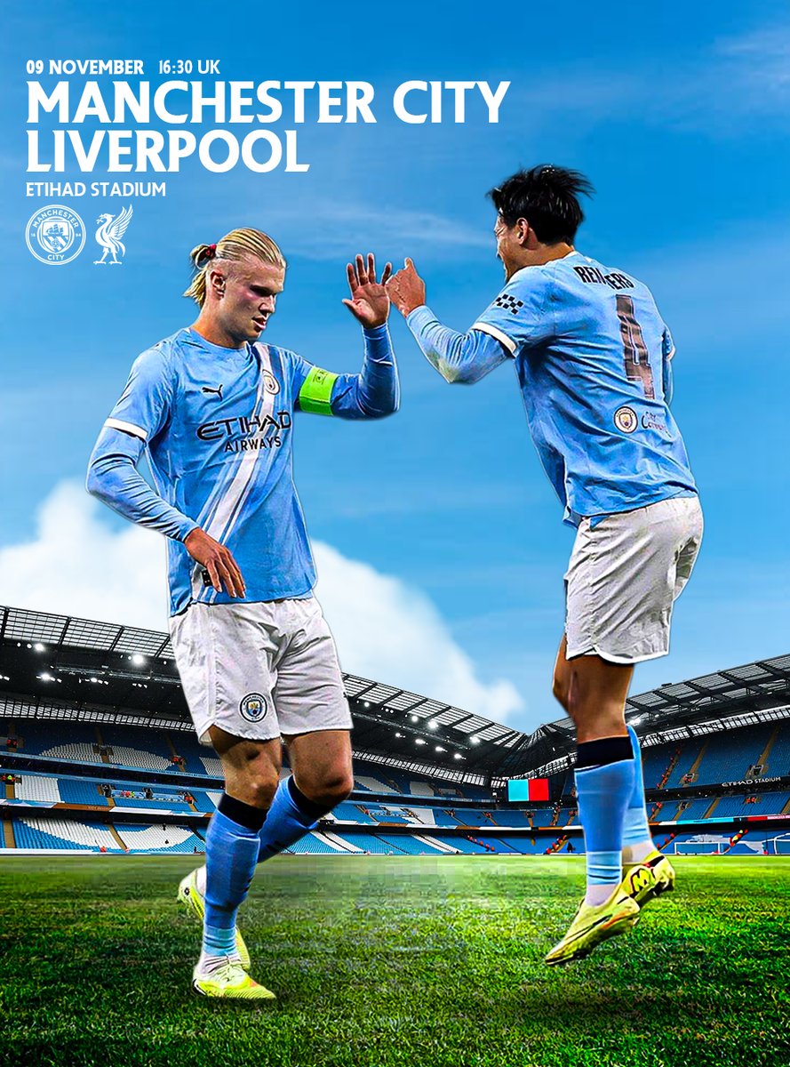 Premier League
Manchester City vs Liverpool

16:30 Kick Off

Who will secure the 3 points