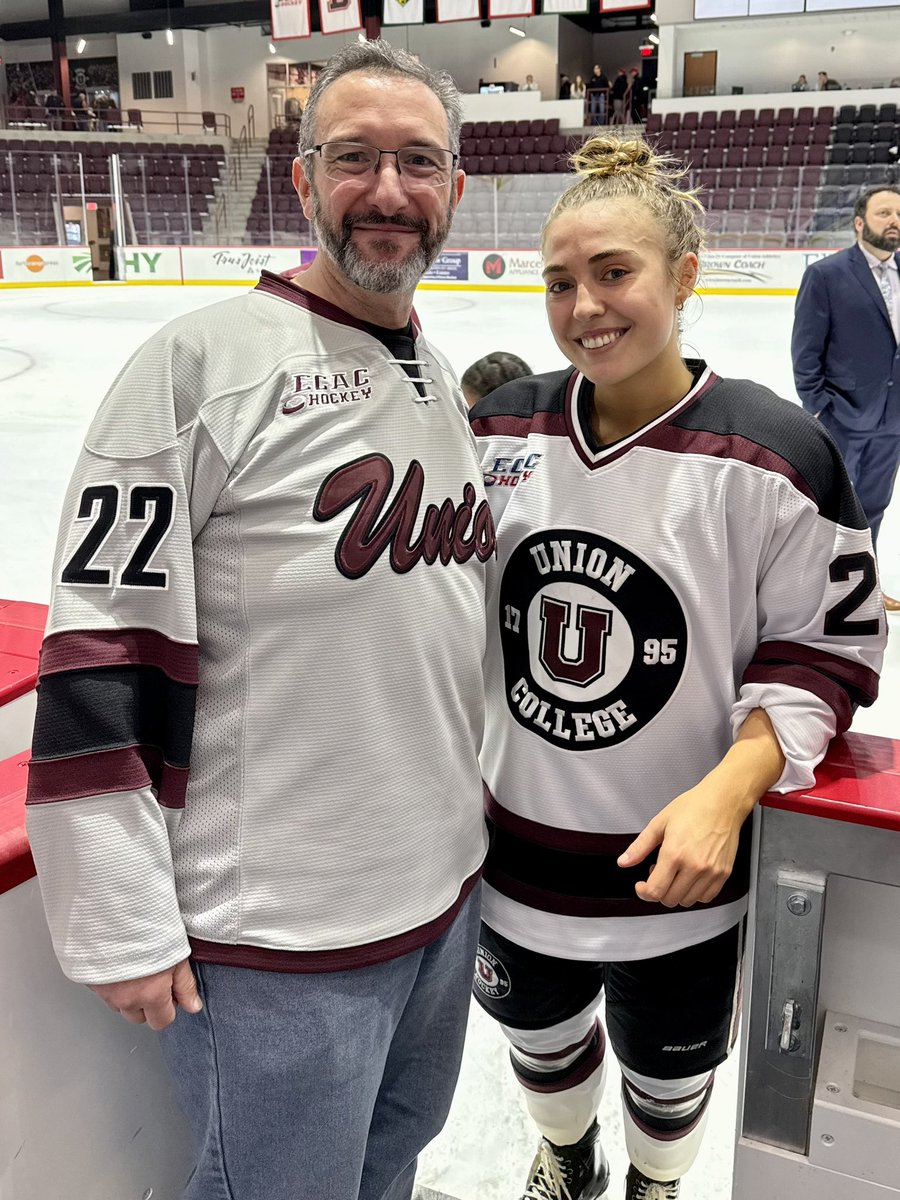 I’m honored that Greta Kropp asked me to wear her jersey for the annual <a href="/UnionWHockey/">Union Women's Hockey</a> Faculty and Staff Appreciation game. I’m very fortunate to have the chance to work with Greta in my lab and to see her success on and off of the ice. Thank you Greta!