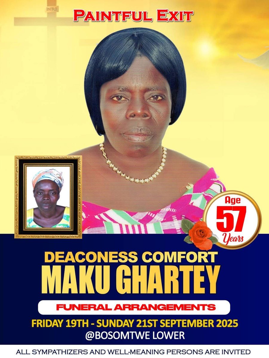 KwesiHubert's tweet image. “My mother was killed on July 13, 2025, in Bosomtwe Lower (Fanteakwa North District). She had gone to her farm after church and didn’t return. When my father and some boys from the village went to look for her, they found her lying on the ground with blood coming from her mouth…