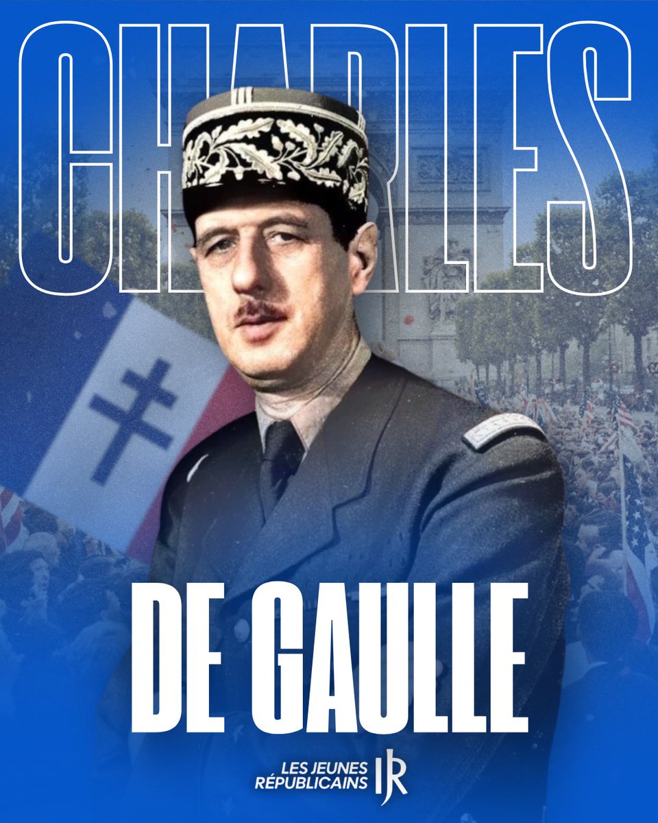 Le 9 novembre 1970 disparaissait le Général De Gaulle. Son engagement et sa vision d’une France libre et souveraine continuent d’inspirer tous ceux qui croient en la République. 🇫🇷

Vive De Gaulle !