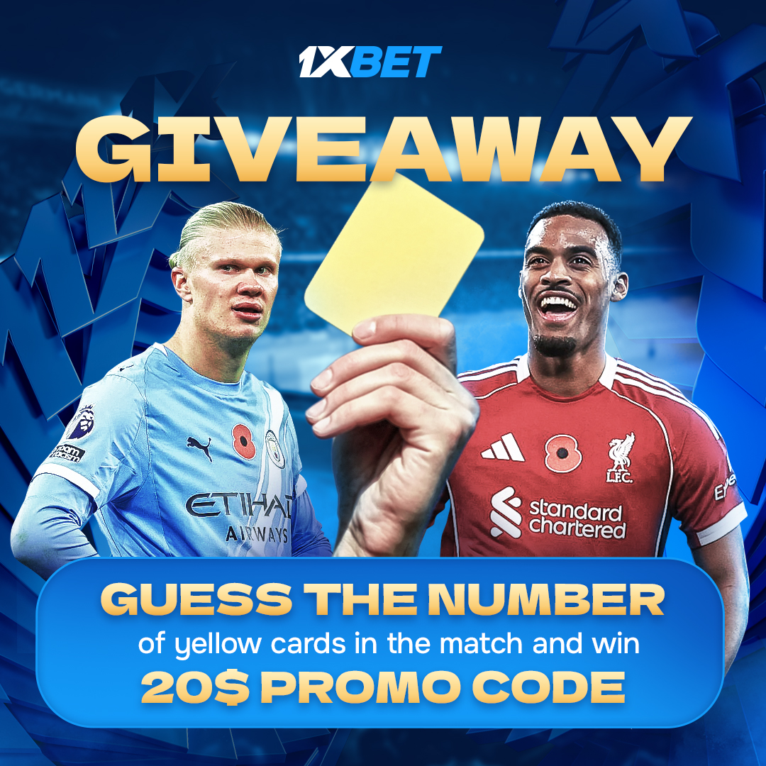 It's giveaway time 🔥

Man City vs Liverpool is always like a battle on the pitch. Let's guess the number of yellow cards in the match! 

To take part in the giveaway: 
- hit that ❤️ button and repost
- write your prediction 

Prizes: 
- 3x20$ promo for those, who guessed