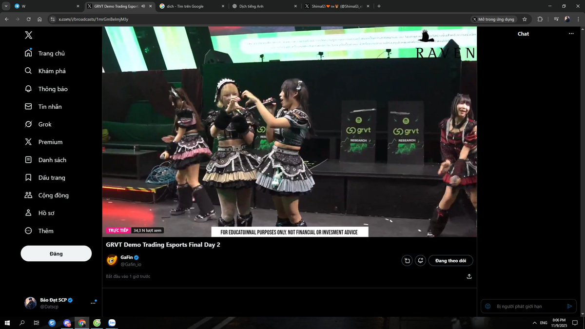 Nay <a href="/Gafin_io/">GaFin</a>  rất vui khi được  chia sẽ sự kiện ca nhạc ở Thái Lan . Nhóm <a href="/IKINARITELLME/">IKINARI TELL ME</a>  và idol tôi <a href="/Minnie_IKINARI/">MINNIE IKINARI 🧁</a>