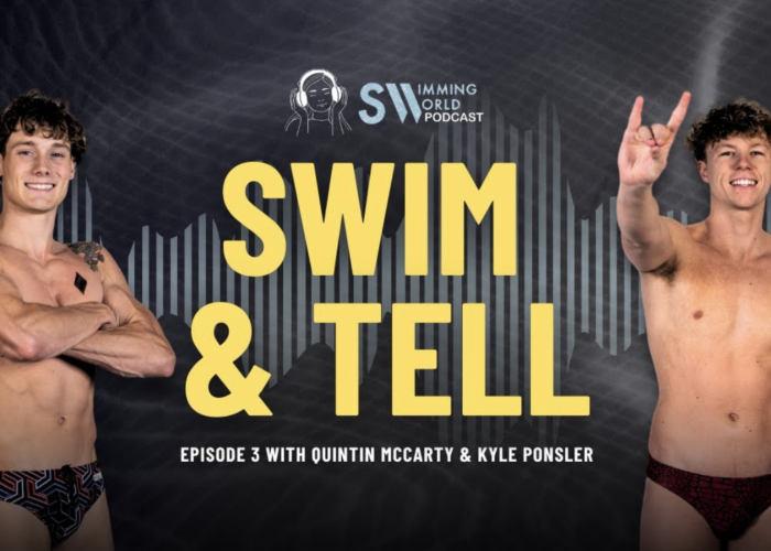 SwimmingWorld's tweet photo. Swim &amp; Tell Podcast: Inside NC State Swimming with Quintin McCarty and Kyle Ponsler - https://t.co/pArAvi2taq https://t.co/14cCV12Xjk