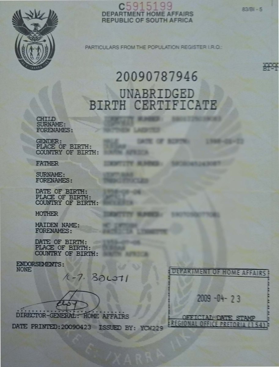 TheTruthPanther's tweet image. KZN Home Affairs Official Allegedly Sells Fraudulent Birth Certificates to Foreign Nationals for R15 000 Each, Generating R2.9 Million

A senior KwaZulu-Natal Home Affairs official is under investigation for allegedly selling fraudulent birth certificates to foreigners for R15…