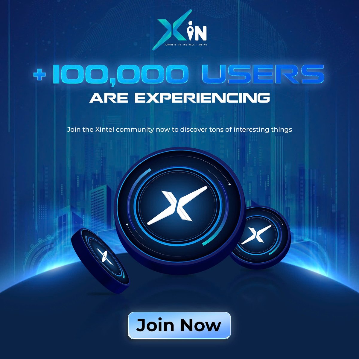 More than 100,000 active users

More than 100,000 users are experiencing the power of XIN. Our massive user base is driving utility and potential growth. Join the Xintel community now to discover tons of interesting things.

JOIN NOW : ito.xintel.co