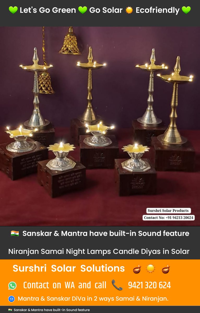 surshrisolar's tweet image. We at #SurshriSolarSolutions are committed towards harnessing free &amp;amp; abundant renewable energy available to us : #SUN 🌞

Ours is an #GreenTech organization with sole aim of marketing these products &amp;amp; in creating awareness for use of #solarproducts

#Customisation #branding #gift