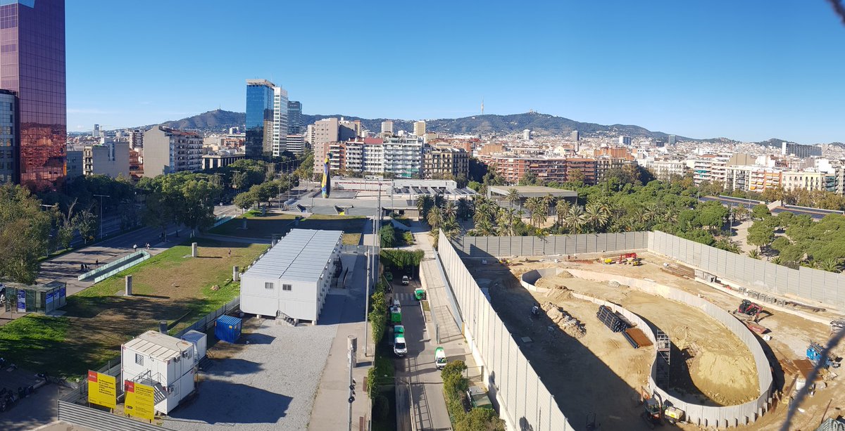 🏗  Obres L8 plaça d'Espanya - Parc de Joan Miró.