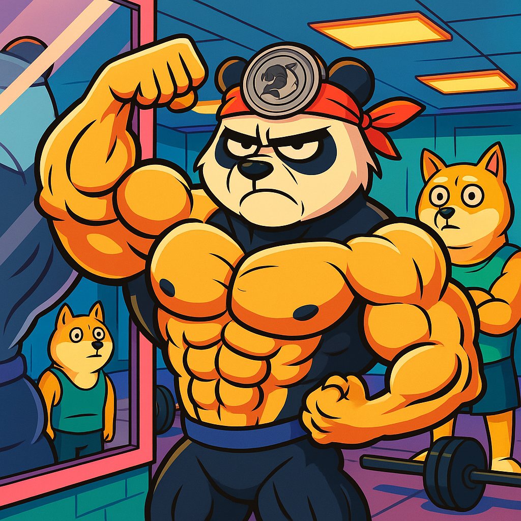 memedadacoin's tweet photo. Always stay focused. Even the shibas can watch โ the panda trains to become legendary. ๐ช๐ผ๐ฅ #DadaCoin #PandaMode #NoPainNoBamboo https://t.co/gHFDKyUPt7