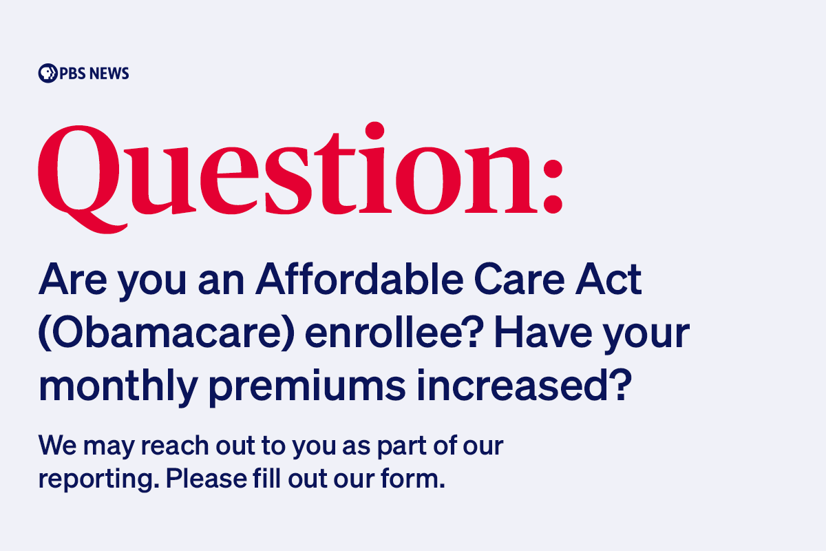 Are you an Affordable Care Act (Obamacare) enrollee? Have your monthly premiums increased? 

We want to hear from you: bit.ly/47tEo8n
