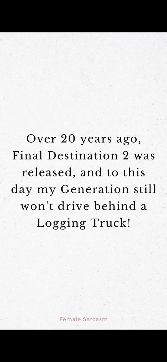 xxjessabugxx's tweet image. Lmfao 😂 yes ! 💯 #finaldestination2 #finaldestination #horror #true #funny