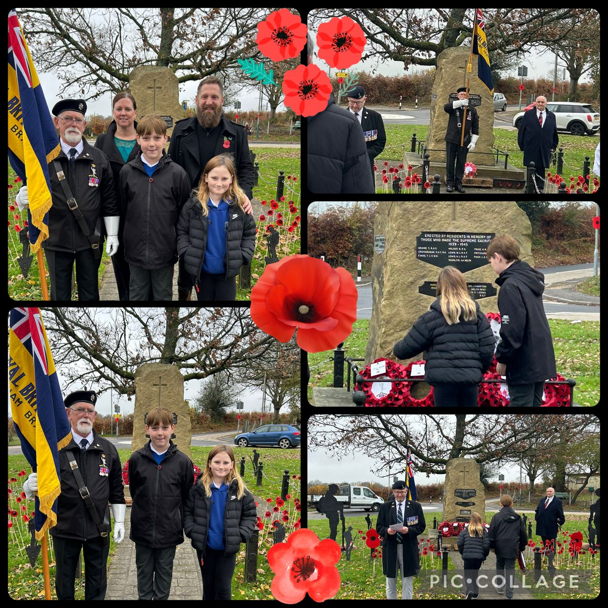 “At the going down of the sun and in the morning. We will remember them” 🌺 Our Head Pupils represented the school community by laying a wreath at this morning’s service ❤️🖤