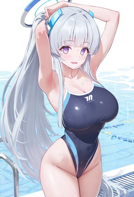 お題箱「ベタだけど競泳水着で水泳部シャワー室、口押さえて喘ぐの我慢しながらなノアを希望します。」 部活パロ妄想ほんまシコすぎるよ… これじゃドキドキ文芸部じゃなくてドスケベドチャシコ水泳部だよ…