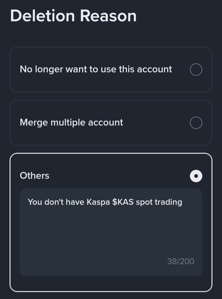 KaspaHub's tweet image. Bye @binance
