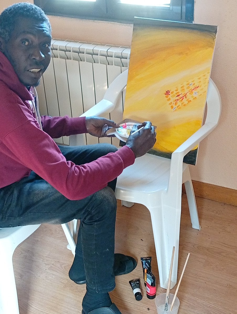 Un tout petit peu de soleil ☀️ en ce dimanche automnal,
Travail en cours,
Passez une belle journée  !🙏
✍️🖌️ Doga Sy
#art #painting #peinture #Acrylicpaint #acrylicpainting  #artists #artist