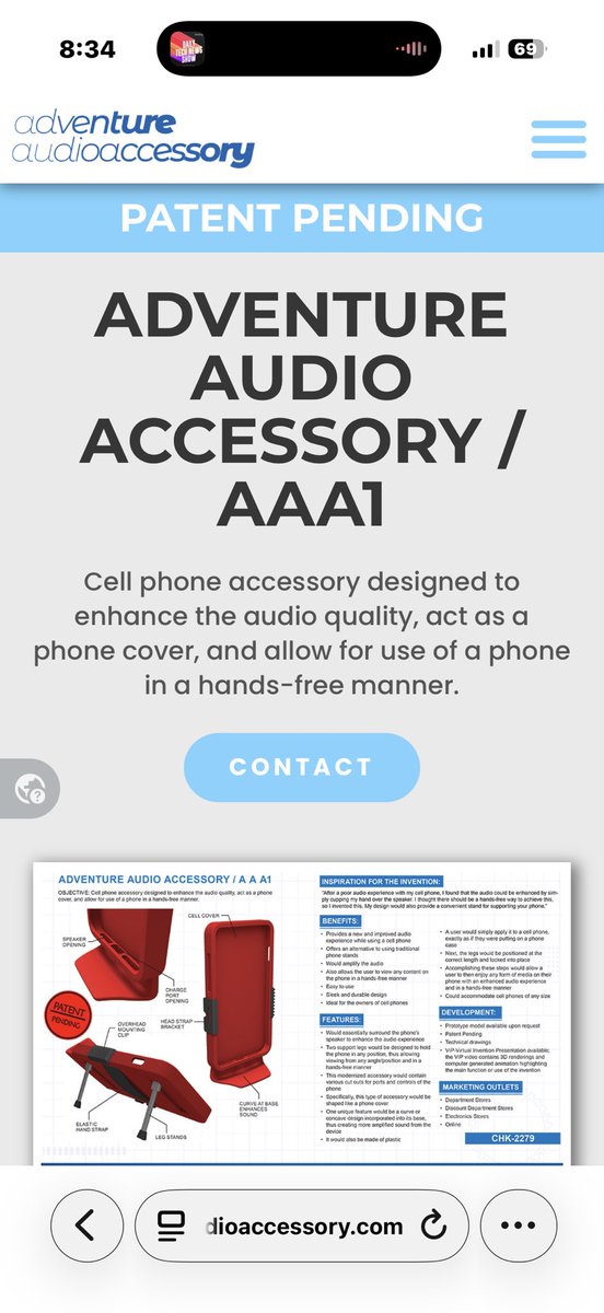 AdameVision's tweet photo. Hey guys! I am officially launching my public web page for my patented smartphone case! 
Its unique from any other case ever made.
Check it out. Investors/Manufactures/ Buyers welcome.

Visit https://t.co/wl9pI9hk9E 

Account: adventureaudioaccessory

Password: AdventureAA1! https://t.co/I6nWEVsz2p