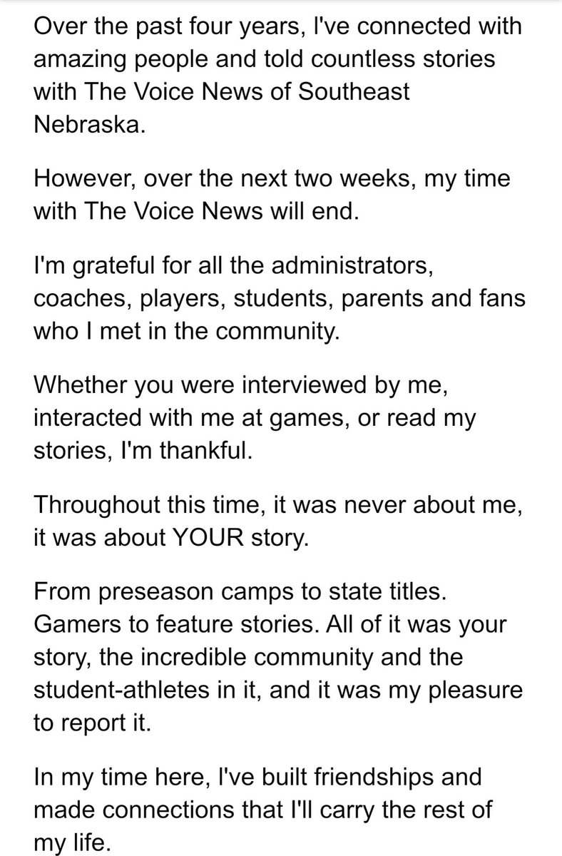 NickWhyman's tweet image. Thank You. ❤️ 

Grateful. 🙏 

Excited for the next opportunity and chapter of my story.