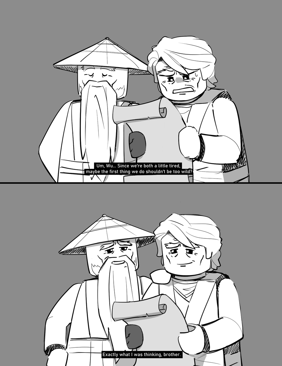 shhhlagbaum's tweet image. #ninjago_survived_AU
Brothers&apos; vacation 😁✨

based on a MLP season 9 ep 13 
I wanna make a couple more sketches with this idea cause this episode is very suitable for these brothers lol
#ninjago #garmadon #ninjagowu  #ninjagoau