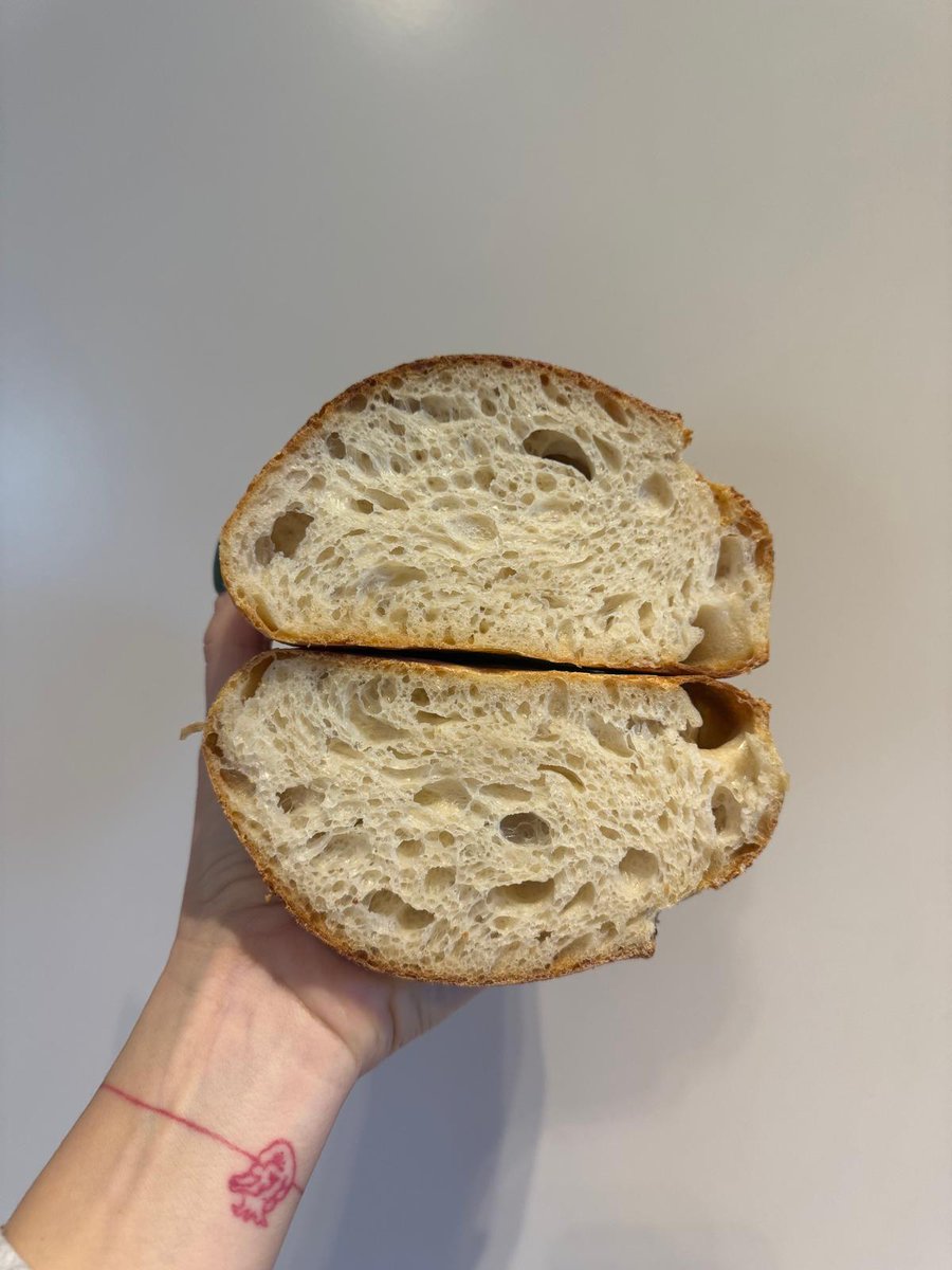 Took my wife 3 days to make this sourdough. A supermarket could do it in 3 hours with enough chemicals. This is why Mediterranean villages still have bakeries on every corner. They never forgot which version is actually food.