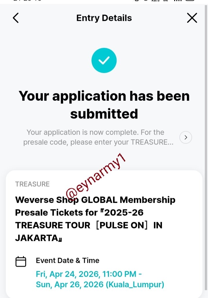 eynarmy1's tweet image. Anyone interested for rent my membership presale in Jakarta can DM me 😉 #PULSEONinJAKARTA