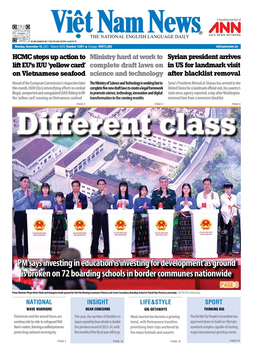 VietnamNewsVNS's tweet image. Here&apos;s the front page of our paper today.
#Vietnam #News #LatestUpdate