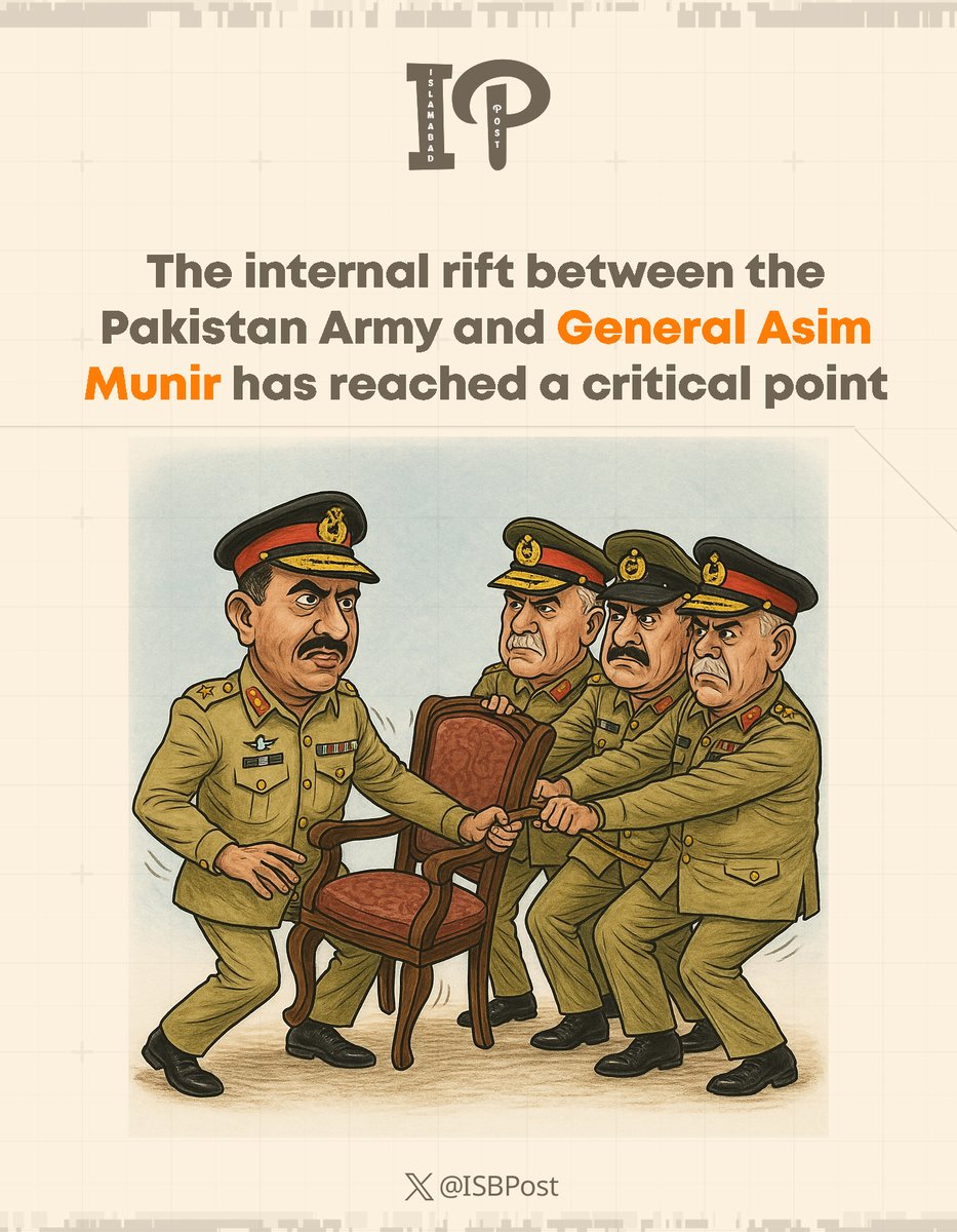 🔴The internal rift between the Pakistan Army and General Asim Munir has reached a critical point.

In Pakistan, the ongoing debate over the proposed position of Chief of Defence Forces (CDF) is no longer a matter of simple administrative reform — it has evolved into a contest of