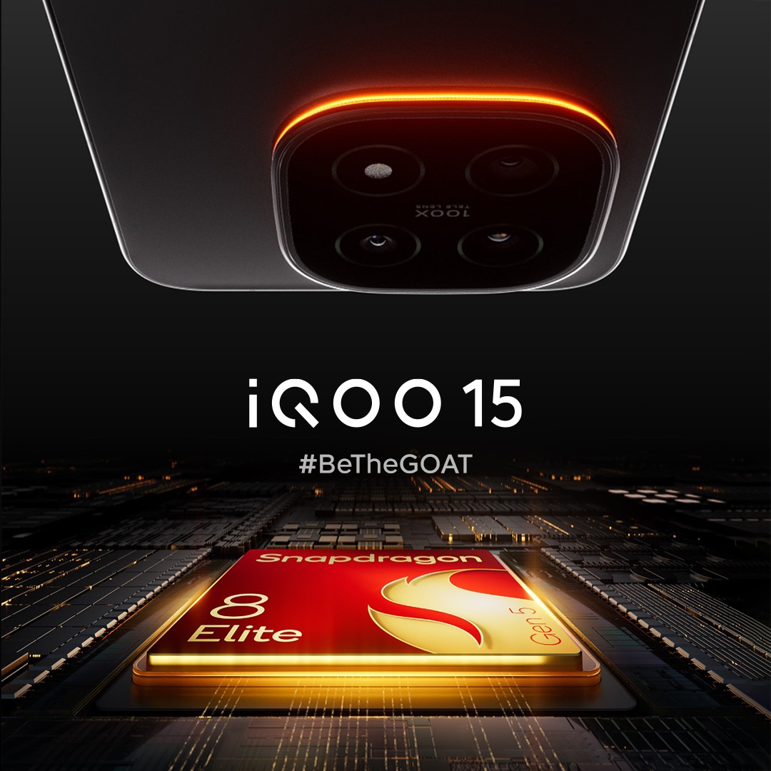 The wait is almost over. ⚡

Get ready to experience the GOAT level performance with the all-new iQOO 15, powered by the Snapdragon 8 Elite Gen 5 Processor, built to break every limit of speed, performance, and precision.

Launching on November 26

#iQOO15 #BeTheGOAT