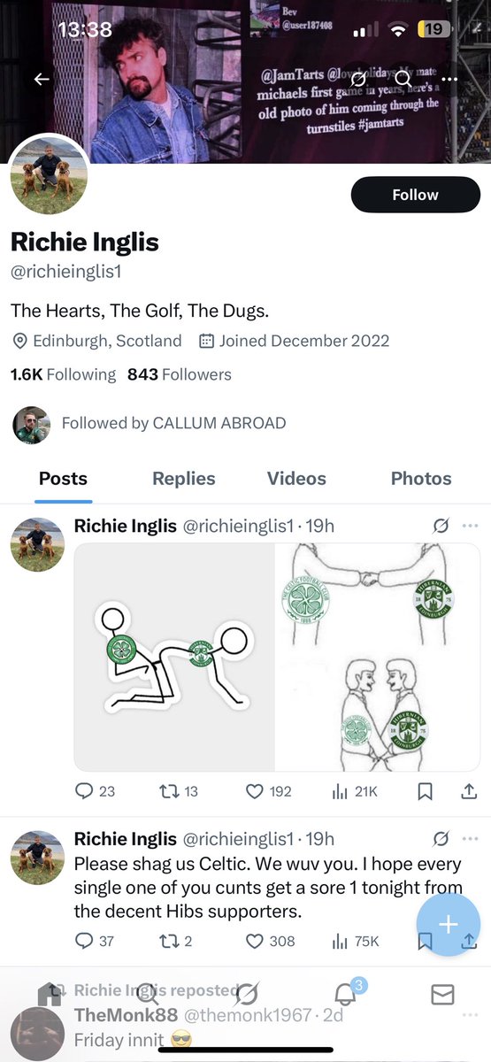 Couldn’t pain this cunts neck red man, posting that shit in regards to the minutes silence but that’s his background header 😂