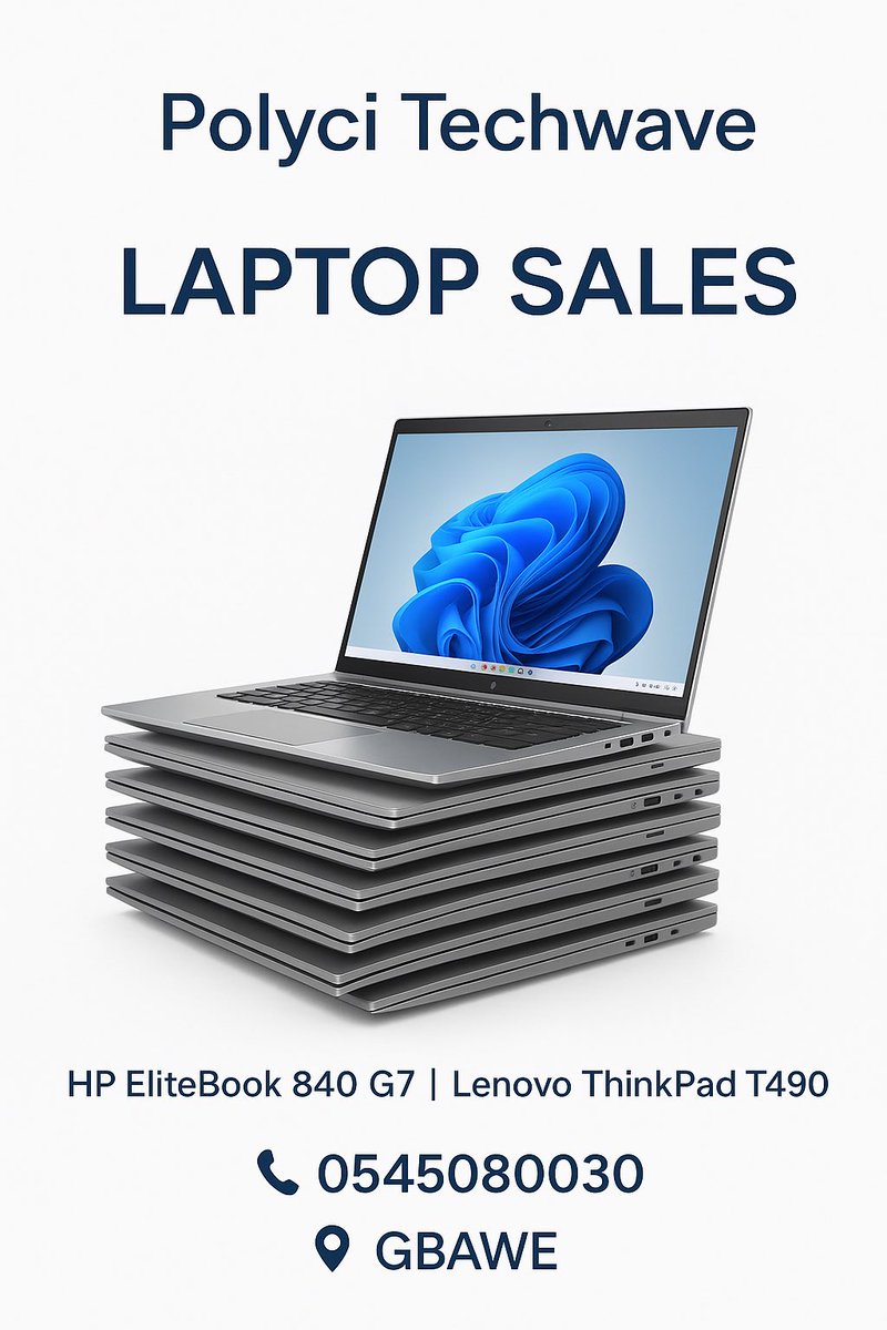 hyperbruv's tweet image. Hp elite book 840 G7 11th Gen 16gb ram 512gb ssd touchscreen for 4500ghc and Lenovo T490 8th gen 16gb ram 256gb ssd for 3500Ghc