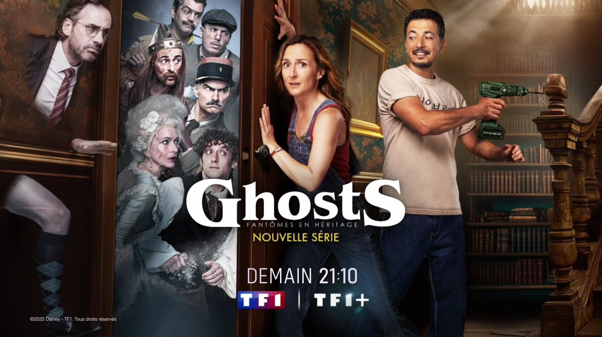 Soldatdesmedias's tweet photo. Demain à 21h10 sur @TF1, #Série inédite, #Ghosts : fantômes en héritage avec #CamilleChamoux, @CamilleCombal, #NatachaLindinger, #FredTestot... https://t.co/F13seQPAjJ