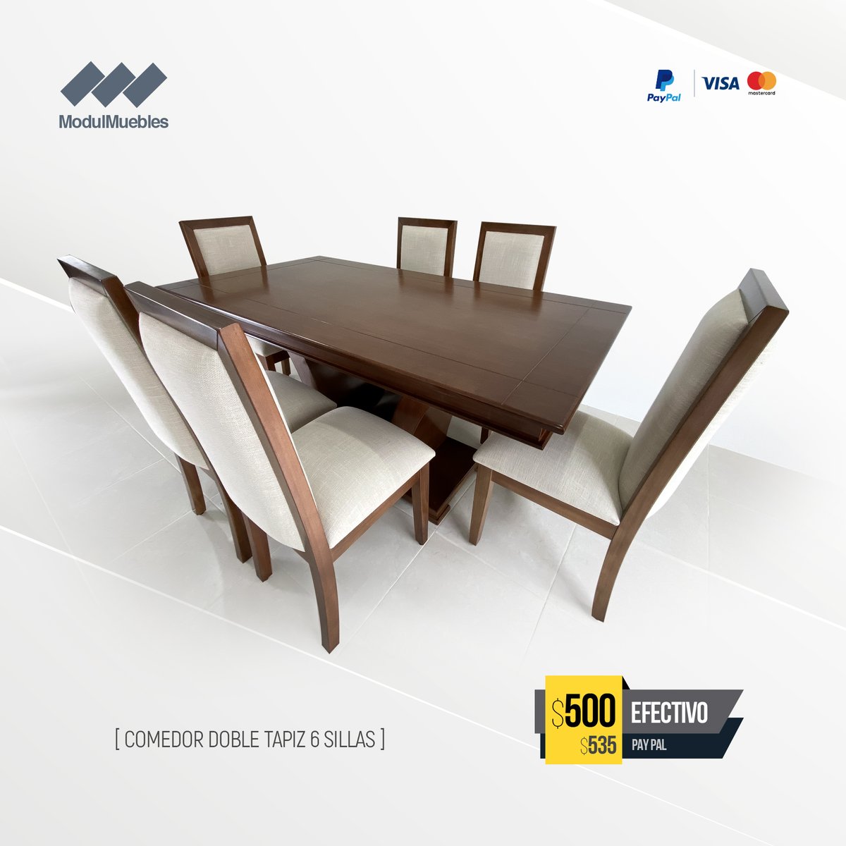 ModulMuebles's tweet image. 🪵 ¡Dale vida a tu hogar con muebles 100% de madera, directo de fábrica! 💥
Ahorra hasta un 50% comprando sin intermediarios — calidad garantizada al mejor precio 💰
🌳 Maderas finas: Copal Blanco · Copal Rosado · Canelo
#ModulMuebles #MueblesDeMadera