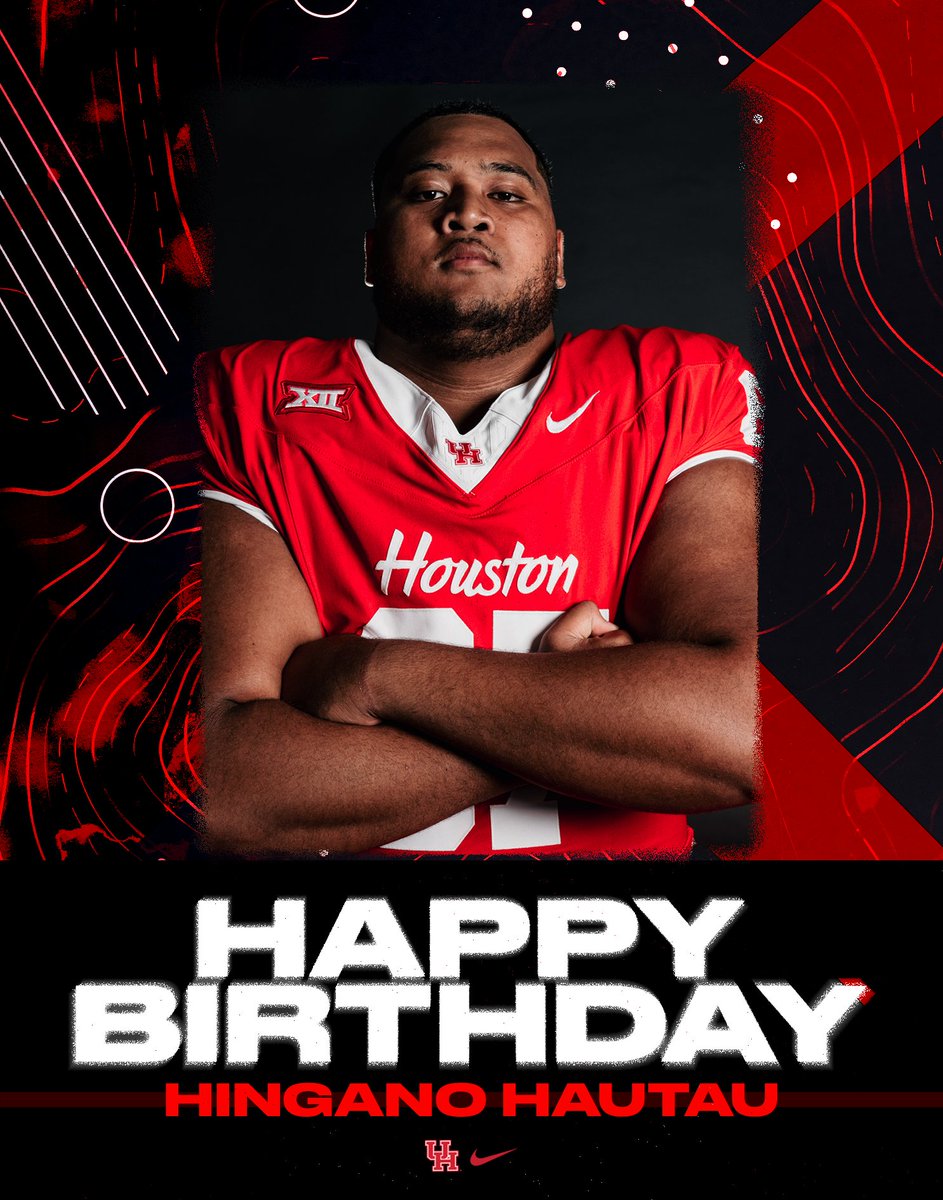 UHCougarFB's tweet photo. Happy Birthday, @HHautau67! https://t.co/g87PVfjizz