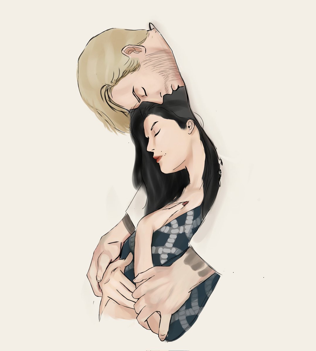 wadagrig's tweet photo. Tenia un dibujo ya hecho de Kyle y Giula pero no veia adecuado publicarlo por el rol de ayer asi que hice otro :P Espero les guste.  @Elisawavesrp https://t.co/4xydooAWVn