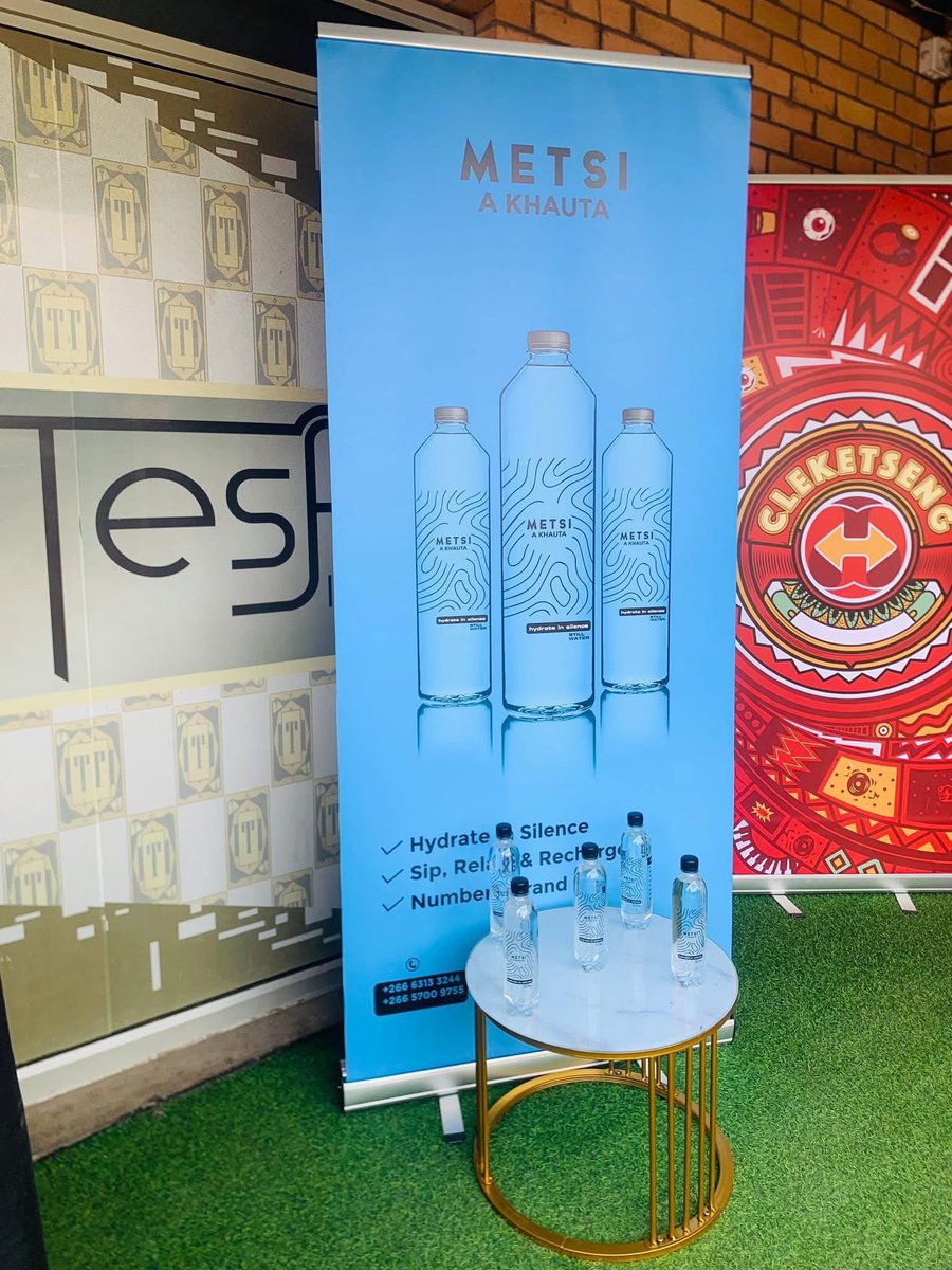 Popular DJ Nekey Goldhearted Malabo is launching her signature bottled water brand, “Metsi A Khauta,” this afternoon at Tesfa Night Club.

She becomes the first DJ in Lesotho to venture into the bottled water business, marking a bold step in local brand innovation.