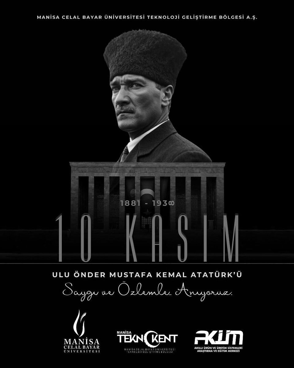 Cumhuriyetimizin kurucusu Ulu Önder Gazi Mustafa Kemal Atatürk’ü, aramızdan ayrılışının 87. yılında saygı, minnet ve özlemle anıyoruz.

#10Kasım