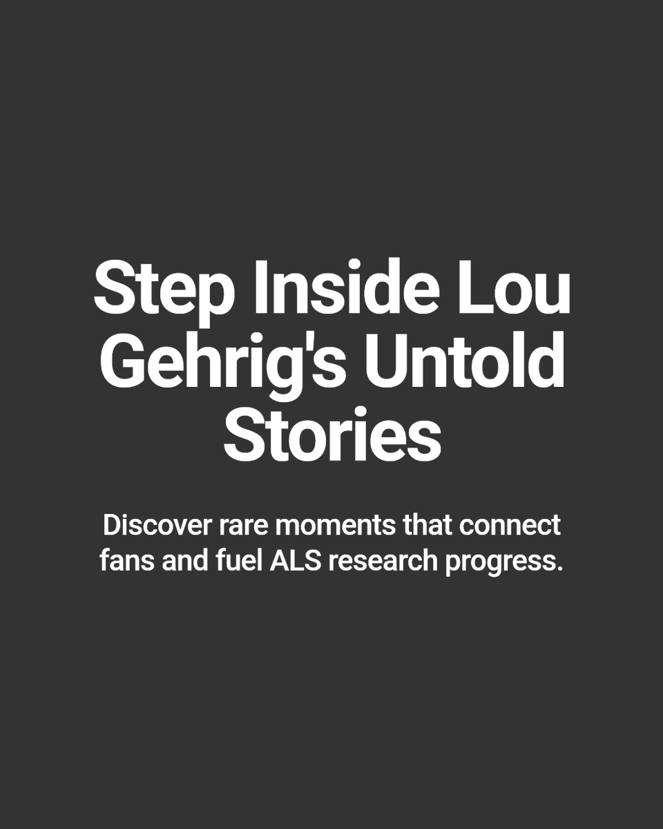 GehrigFanClub's tweet photo. Exclusive stories from Lou Gehrig's career are the heart of our community. We bring fans closer, spark conversations, and deepen support for ALS research. Join us to see baseball's legacy and be part of something bigger. https://t.co/HPShagXQgY