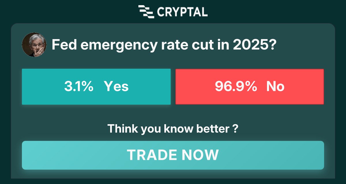 SardVoice79068's tweet photo. Fed emergency rate cut in 2025?
"gUmi" "Umi" @Umi_Network
$STRAND in @blockstranding
@HeyElsaAI @wallchain_xyz
#CantonThreads
Join now at https://t.co/7UQ94J7PGI
Tags: #crypto #prediction #market https://t.co/QYWGl5TF7V