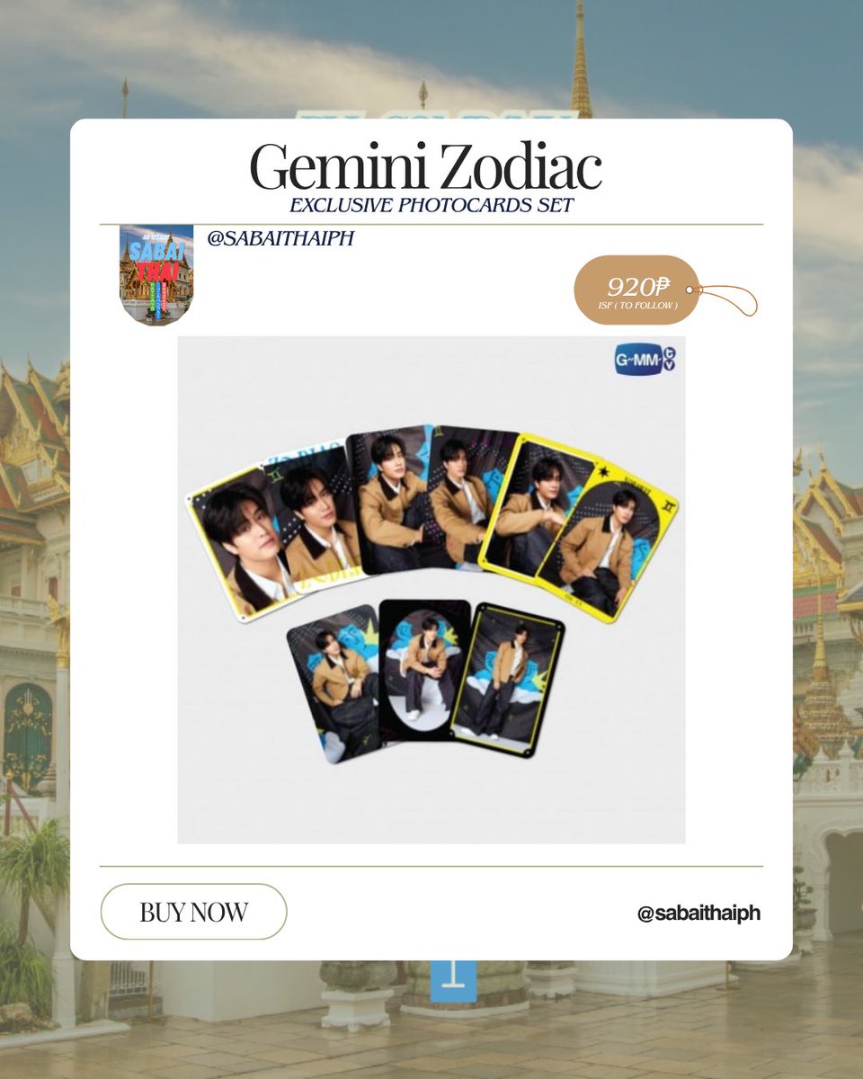 sabaithaiph's tweet image. 🛒 Price: 920₱ — 1,200₱
📍Available @sabaithaiph
💌 Don’t miss out — exclusive and limited!

#Sabaithaiph #GeminiZodiac #ThaiMerch #PhotocardSet #GMMTV