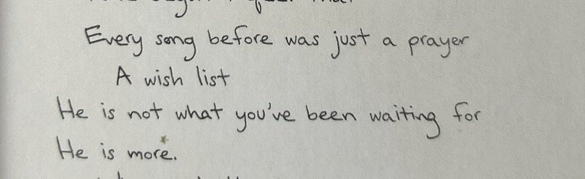 "he is not what you've been waiting he is more"😭❤️