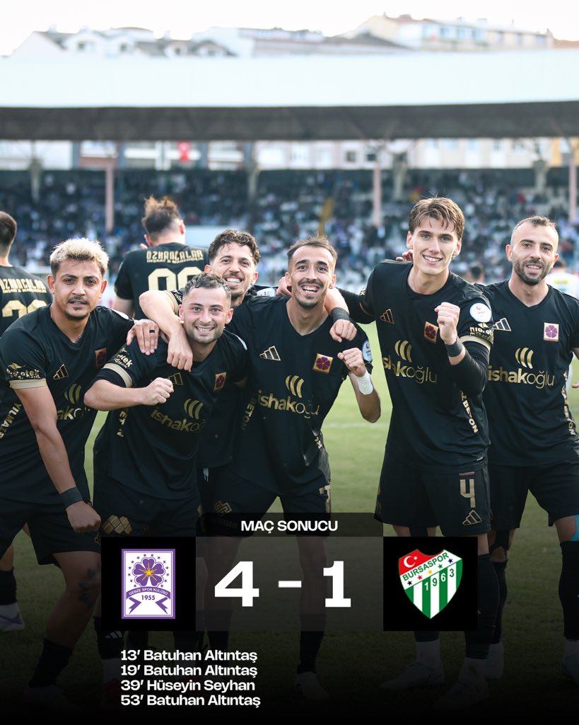 Maç sonucu:
Gebzespor 4-1 Bursaspor

#sessizvederinden