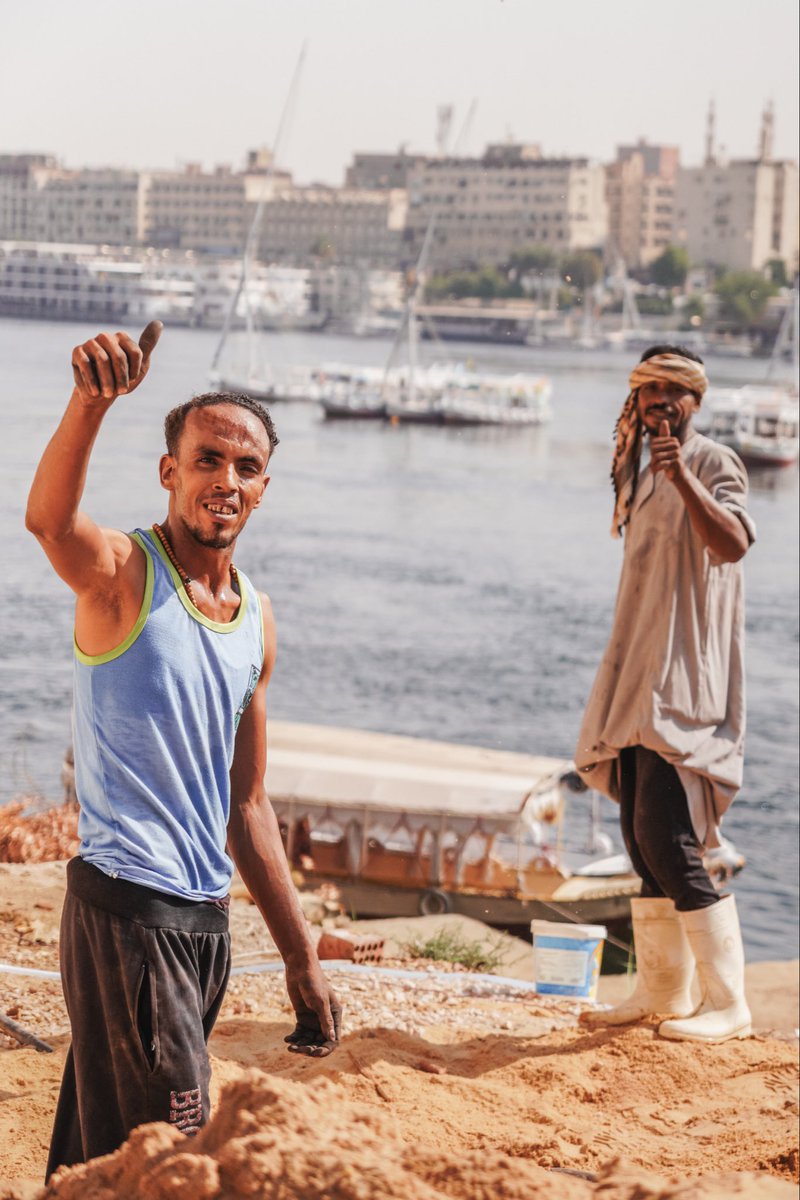 Egyptians are the most photogenic people in the world 

You just point a camera at them and they start smiling