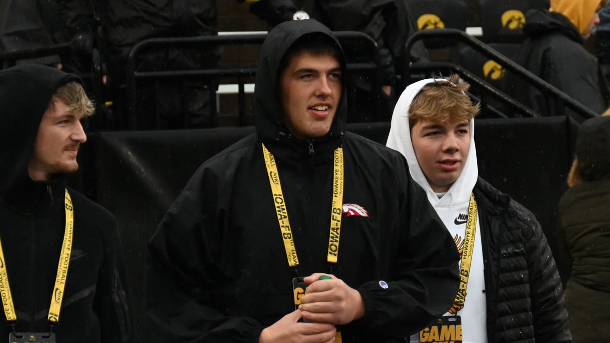 Class of 2028 OL Hayden Shannon at Kinnick Stadium on Saturday on3.com/boards/threads…