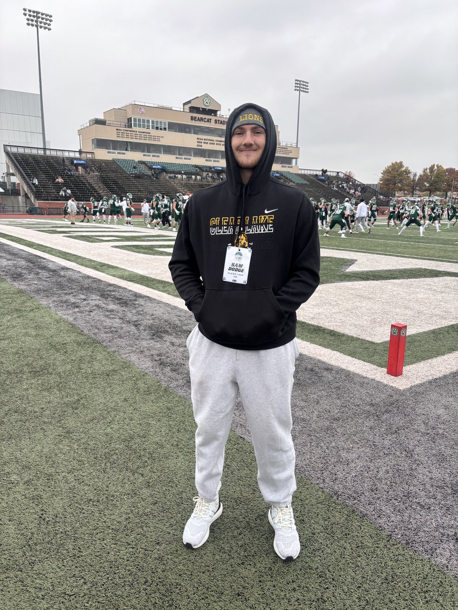 Thank you <a href="/CoachBostNW/">Chad Bostwick</a> and <a href="/NWBearcat_FB/">Northwest Football</a> for the game day visit! <a href="/CoachAaronStens/">Aaron Stensland</a> <a href="/ClearLakeFB/">Clear Lake Football ~ LOYAL TOUGH RELENTLESS</a> <a href="/bearcat38/">Troy Tysdahl</a>