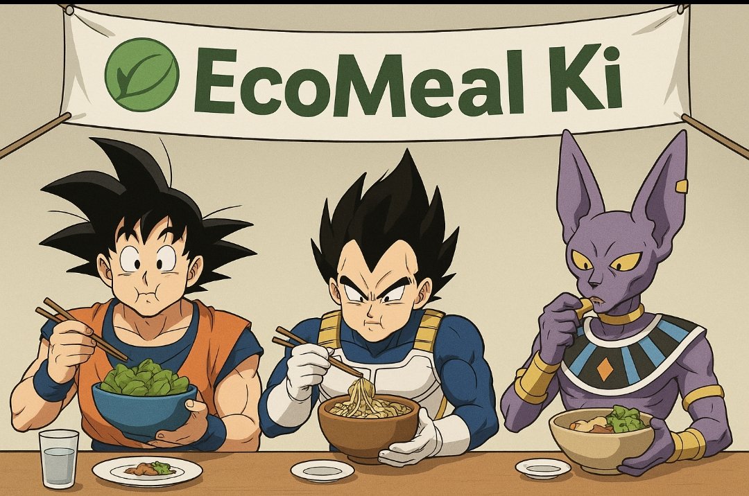 GM Web3

Roshi wisdom upon his students was that a true warrior eats well, trains hard, and rests plenty 💪🍗

Like Beerus, you can up your life with God Ki, and reach full #NOV3MB3R strenght 🔥

Eat healthy with <a href="/ecomeal_vet/">EcoMeal</a> and fuel your inner warrior and grab #B3TR rewards 🚀