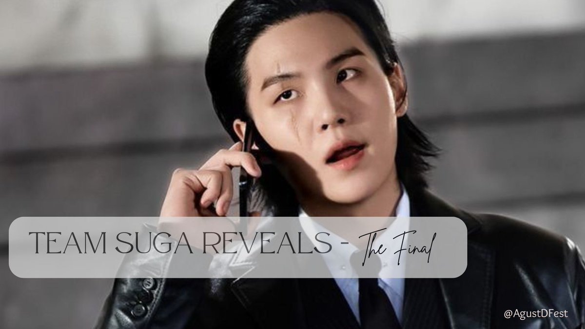 AGUST D Fest~REST tweet media
