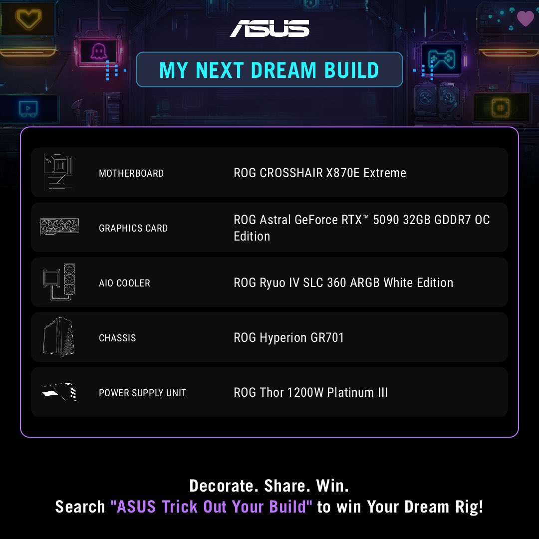 @ASUSROG  #TrickOutYourBuild #ASUS #X870